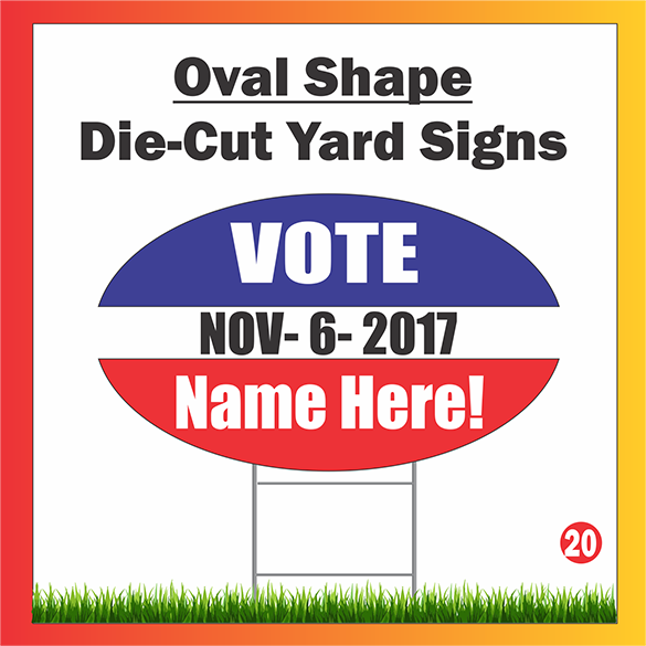 Custom Shaped Yard Signs