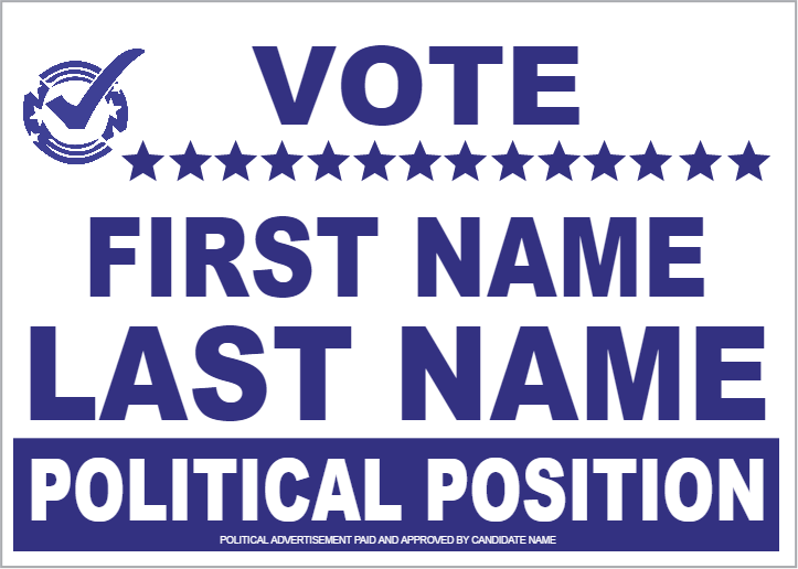 Political Signs Template #20