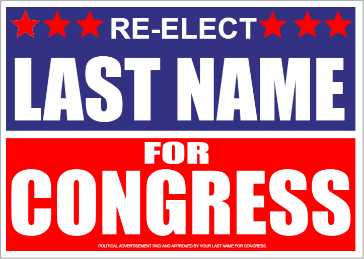 Political Signs & Campaign Signs to win the Elections. Design it online!