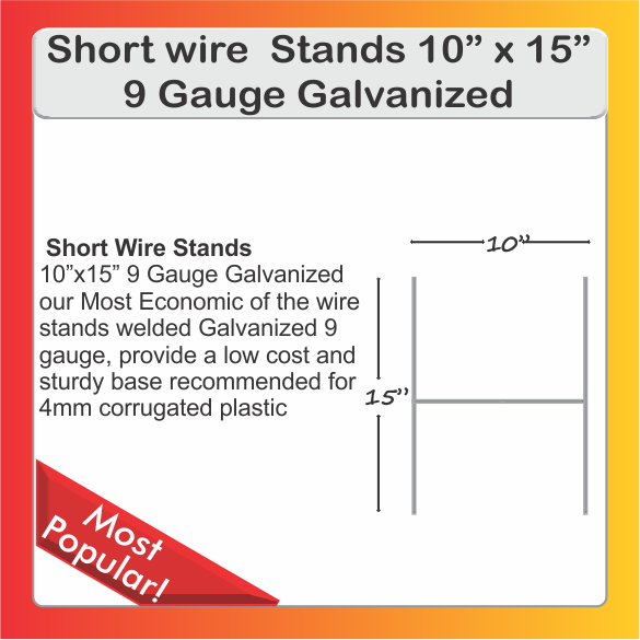 SHORT WIRE STANDS 15"