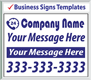 Browse Business Signs Templates