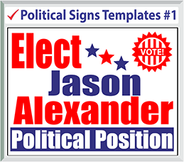 Select Political Signs Template #1