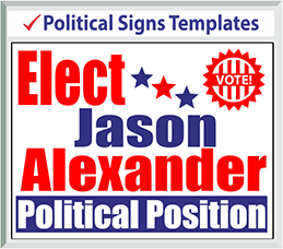 Browse Political Signs Templates 24" x 18"