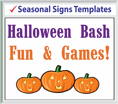 Browse Seasonal Signs Templates