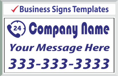 Browse Business Signs Templates 24" x 24"