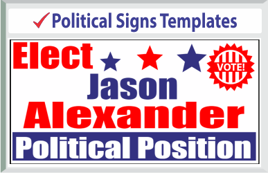 Browse Political Signs Templates 24" x 24"