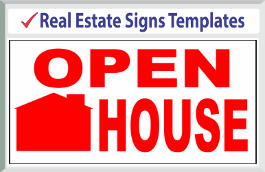 Browse Real Estate Signs Templates 24" x 24"