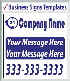 Browse Business Signs Templates 48" x 48"
