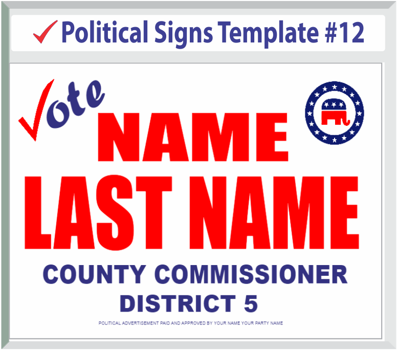 political-signs-templates