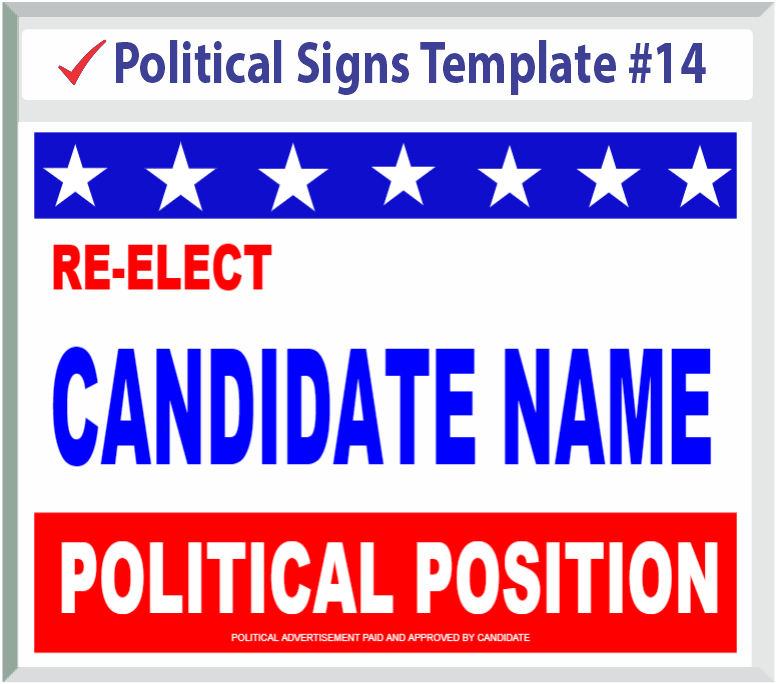 Select Political Signs Template #14