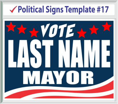Select Political Signs Template #17