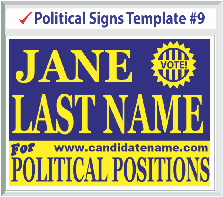 Select Political Signs Template #9