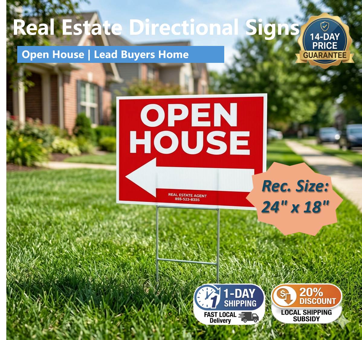 Real Estate Directional Arrows & Wayfinding Signs