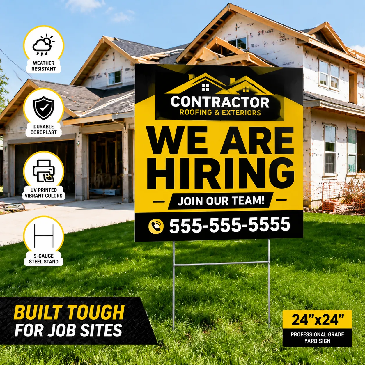 General Contractor Yard Signs