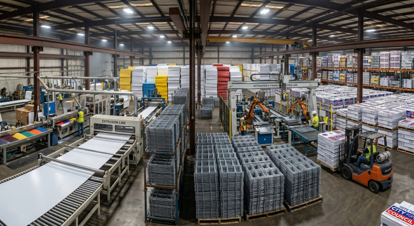 manufacture the boards and stakes