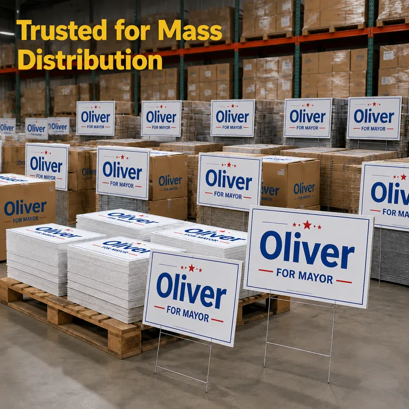 Wholesale custom political yard signs available in GA and FL