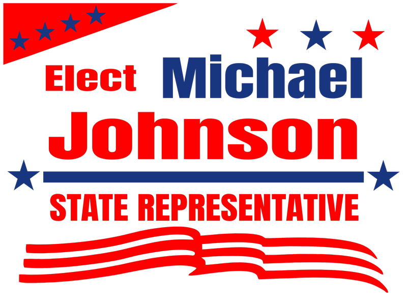 political signs template