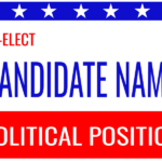 political signs template