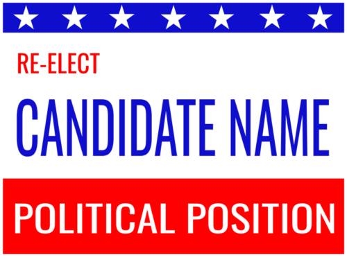 political signs template