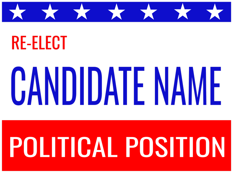 political signs template