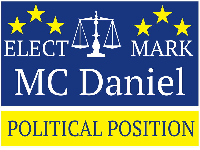 political signs template