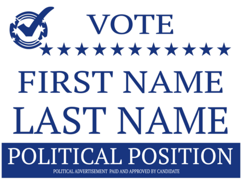 Political Signs template