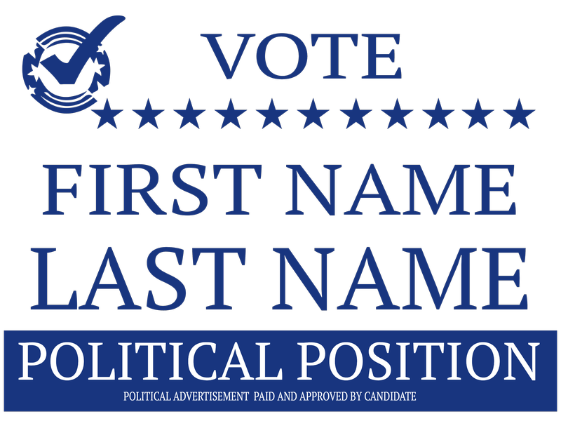 Political Signs template