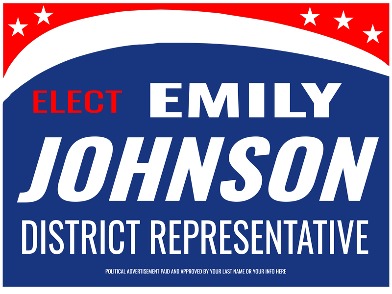 Political Signs template