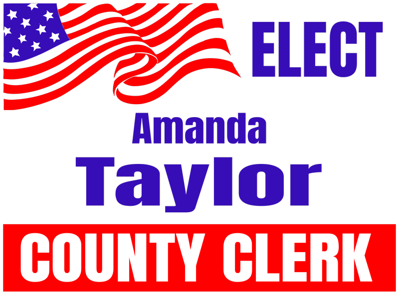 Political Signs template