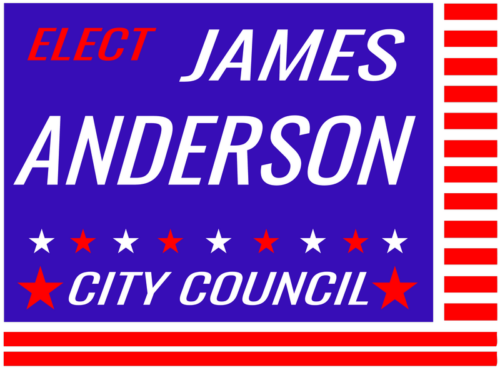 Political Signs template