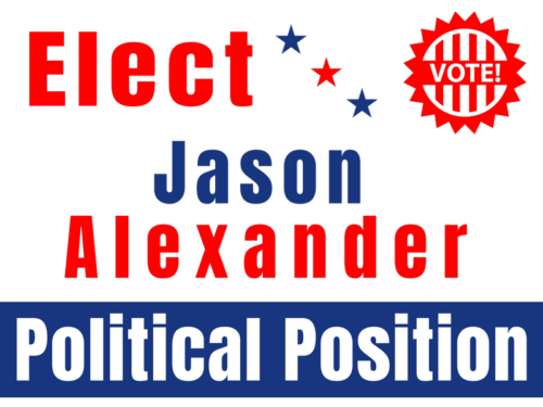 political signs template