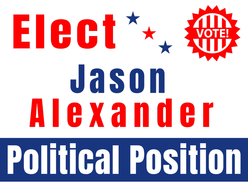 political signs template