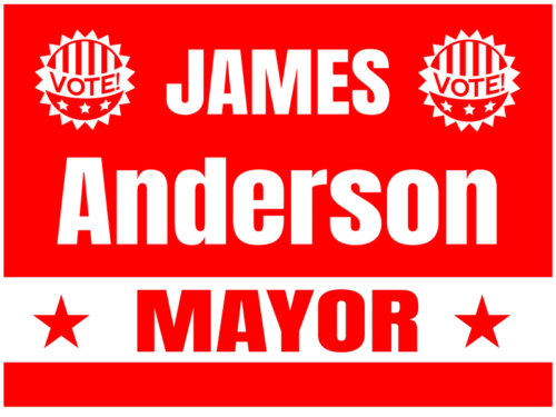 political signs template