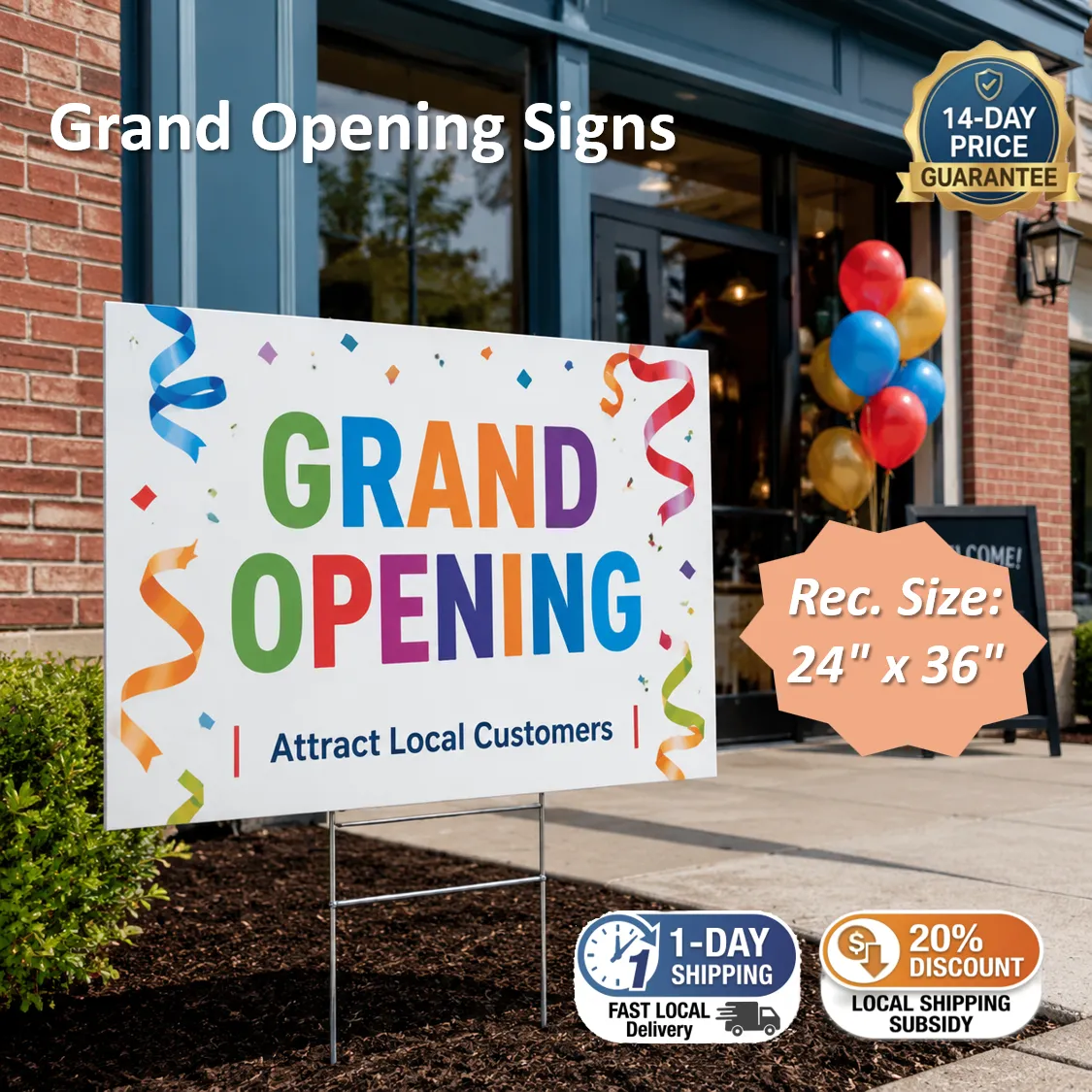24" x 36" Small Business Lawn Signs