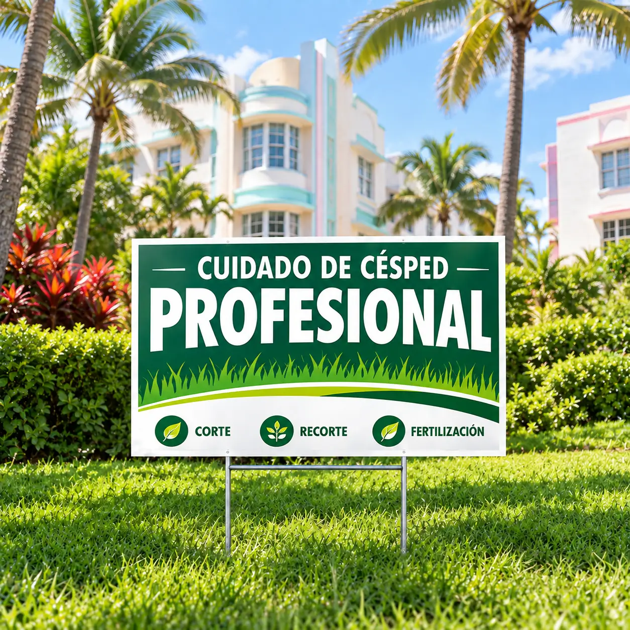 spanish yard signs